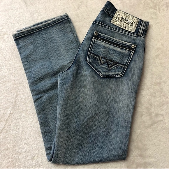 𝅺Buffalo David Bitton "Driven" Straight Leg Jeans Youth Size 14 - Picture 1 of 10